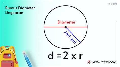 Cara Menghitung Diameter Lingkaran Dengan Rumus